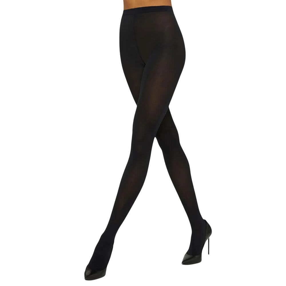 Wolford Velvet De Luxe 50 Tights in Black, Size XL (5'1"-6'3", 165-198 lbs)